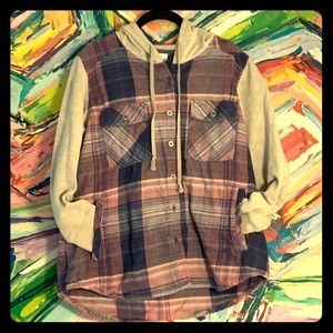 Columbia flannel hoodie
